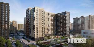 1-к квартира, строящийся дом, 38м2, 17/17 этаж