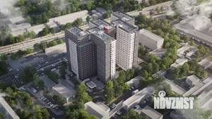 1-к квартира, строящийся дом, 31м2, 9/21 этаж