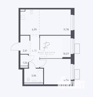 3-к квартира, вторичка, 52м2, 6/12 этаж