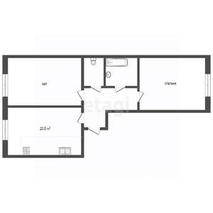2-к квартира, вторичка, 50м2, 24/25 этаж