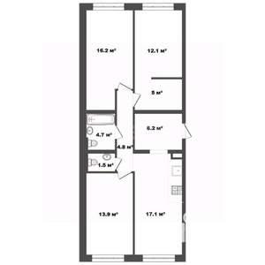 3-к квартира, вторичка, 81м2, 22/26 этаж