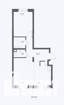 1-к квартира, вторичка, 50м2, 17/17 этаж