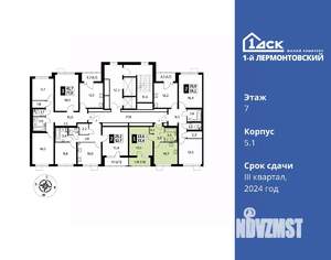 1-к квартира, вторичка, 34м2, 7/24 этаж