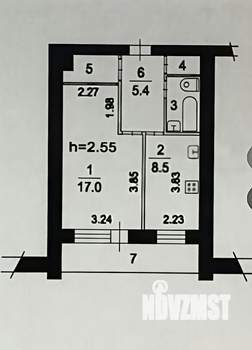 1-к квартира, вторичка, 42м2, 4/9 этаж