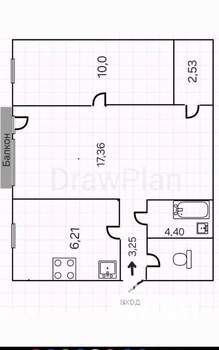 2-к квартира, вторичка, 43м2, 2/5 этаж