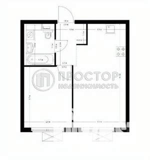 1-к квартира, вторичка, 36м2, 10/25 этаж