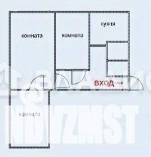 3-к квартира, вторичка, 57м2, 4/9 этаж