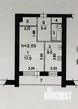 1-к квартира, вторичка, 42м2, 4/9 этаж