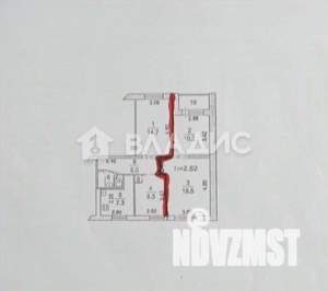 4-к квартира, вторичка, 70м2, 6/9 этаж