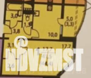 1-к квартира, вторичка, 41м2, 4/25 этаж