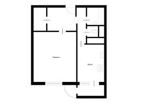 1-к квартира, вторичка, 51м2, 11/17 этаж