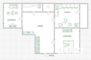2-к квартира, вторичка, 56м2, 5/17 этаж