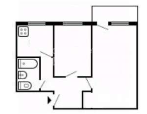 2-к квартира, вторичка, 40м2, 3/5 этаж