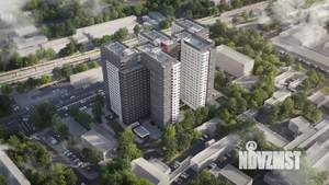 1-к квартира, строящийся дом, 41м2, 6/21 этаж