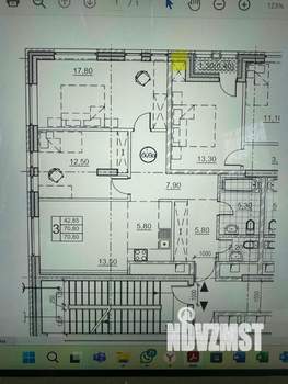 3-к квартира, вторичка, 73м2, 6/22 этаж