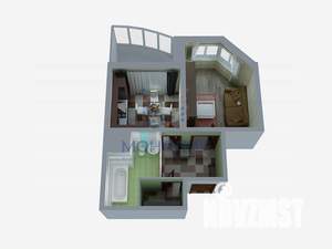 1-к квартира, вторичка, 39м2, 2/25 этаж
