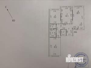 3-к квартира, вторичка, 78м2, 12/17 этаж