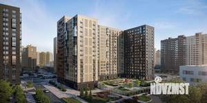 2-к квартира, строящийся дом, 54м2, 11/17 этаж